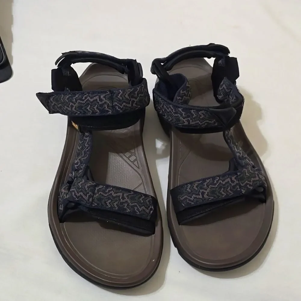 Teva Hurricane XLT 4156 Men Size 9‎ Hiking Outdoor Water Sandals Blue/ green/tan